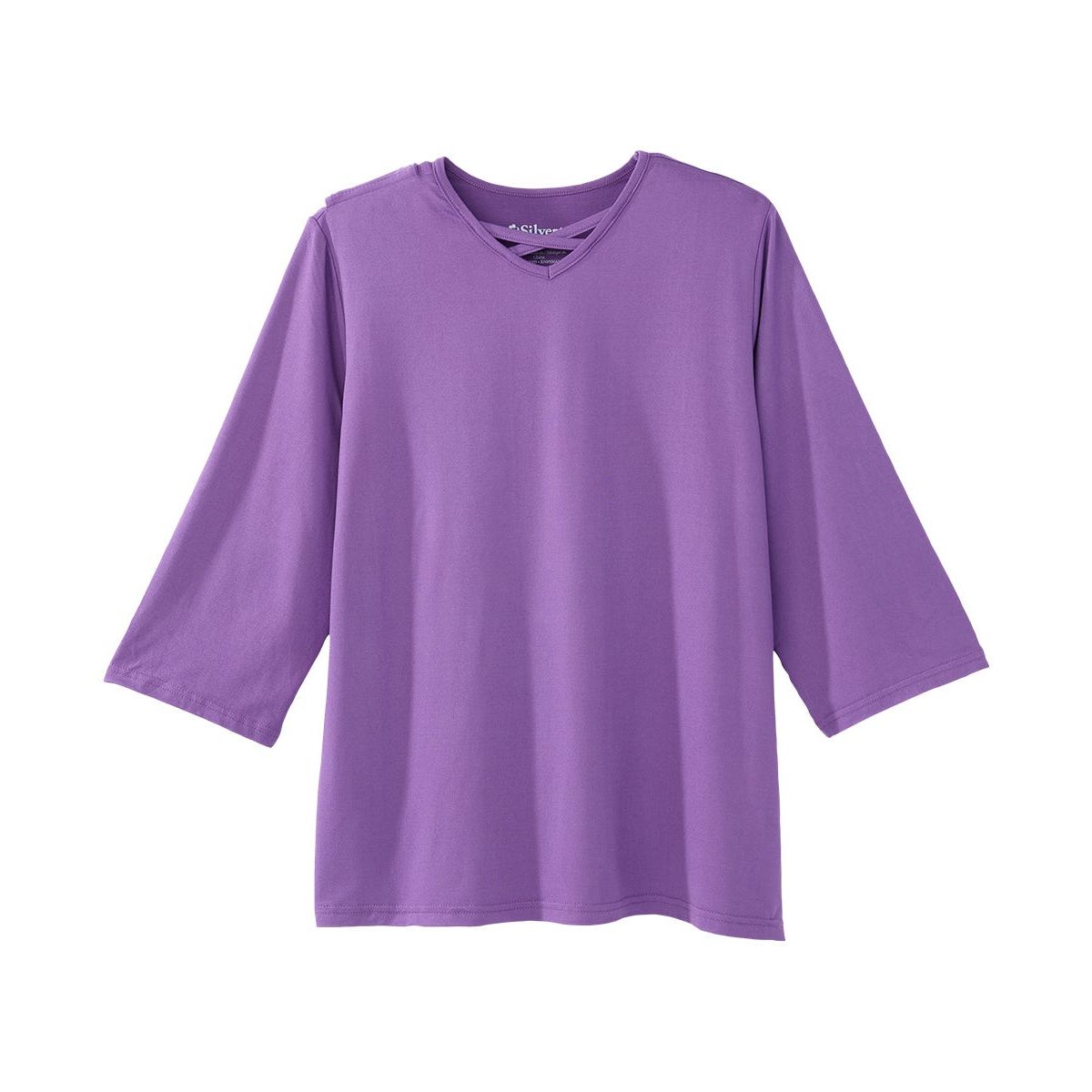 Women's Open Back Criss Cross Neckline Top