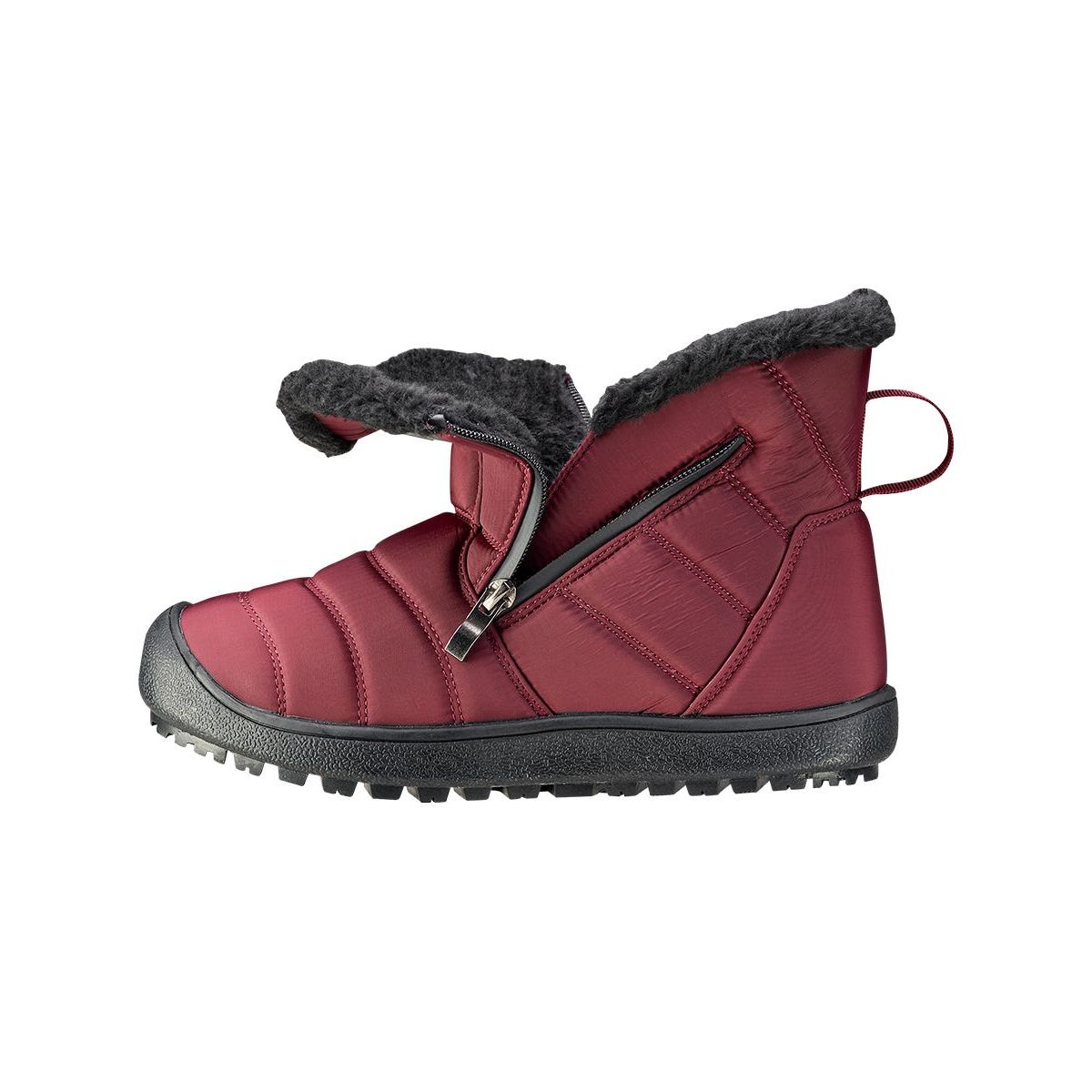 Women's Extra Wide Easy Dual Zipper Winter Boot