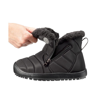 Women's Extra Wide Easy Dual Zipper Winter Boot