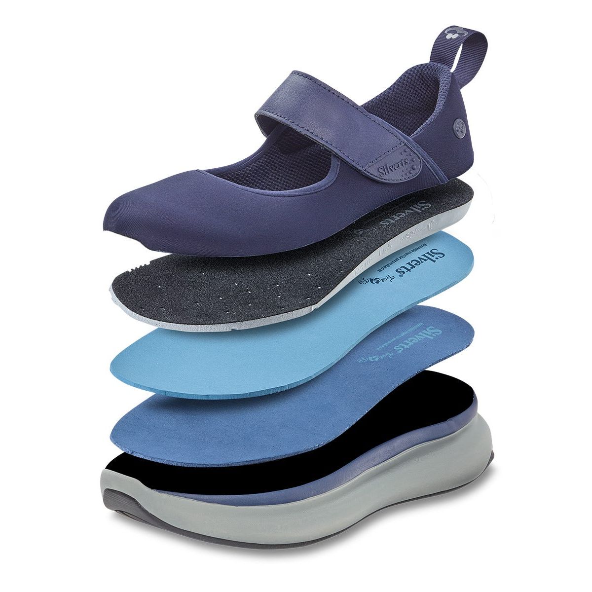 Women’s Easy-On Mary Jane Shoes – Adjustable Fit (Regular to Extra Wide)