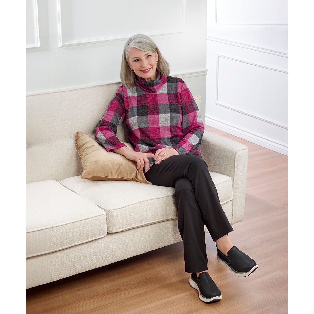 Women's Open Back Cowl Neck Top