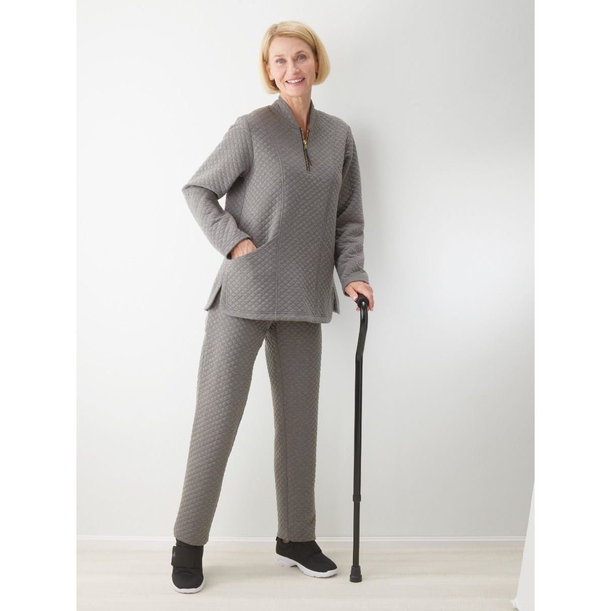 Women's Easy Dressing Open Back Half Zip Track Suit Top