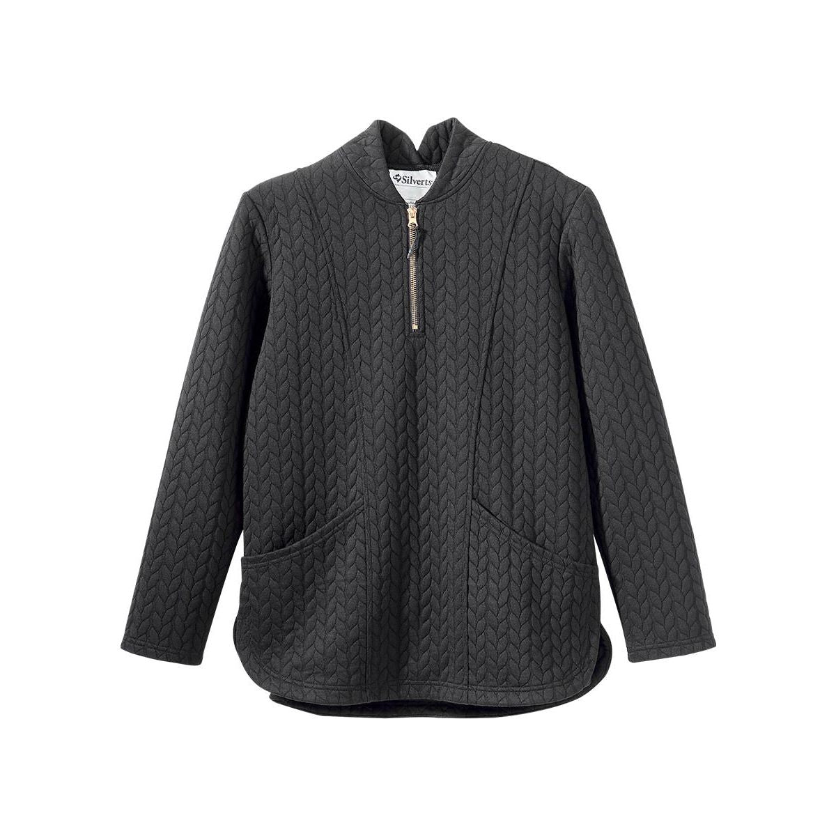 Women's Easy Dressing Open Back Half Zip Track Suit Top