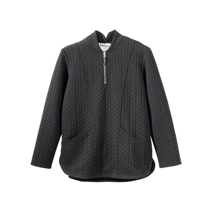 Women's Easy Dressing Open Back Half Zip Track Suit Top