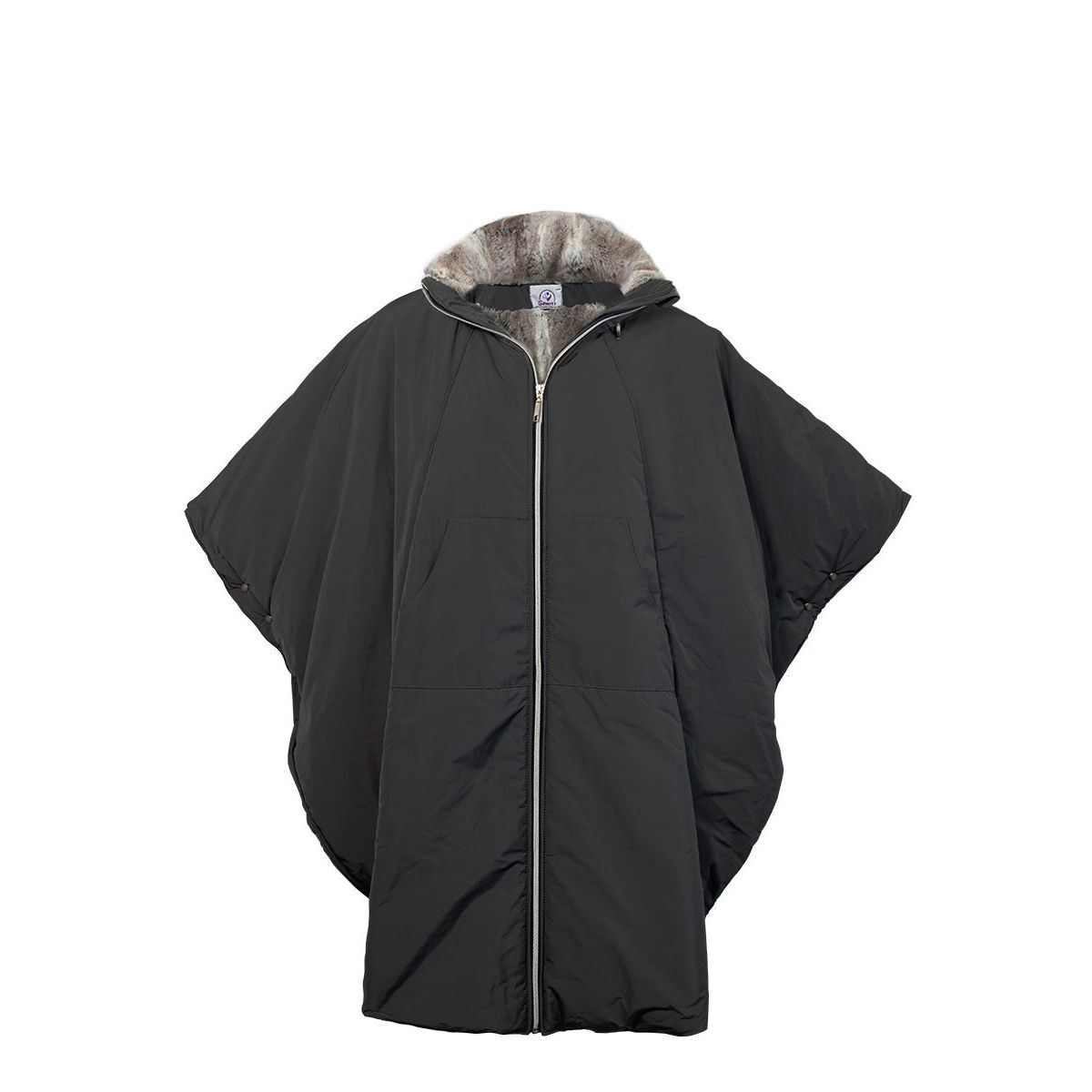 Unisex Luxurious Fur-Lined Winter Wheelchair Cape
