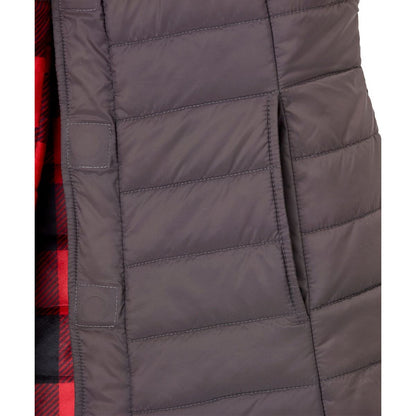 Women's Reversible Magnetic Snap Front Puffer Vest