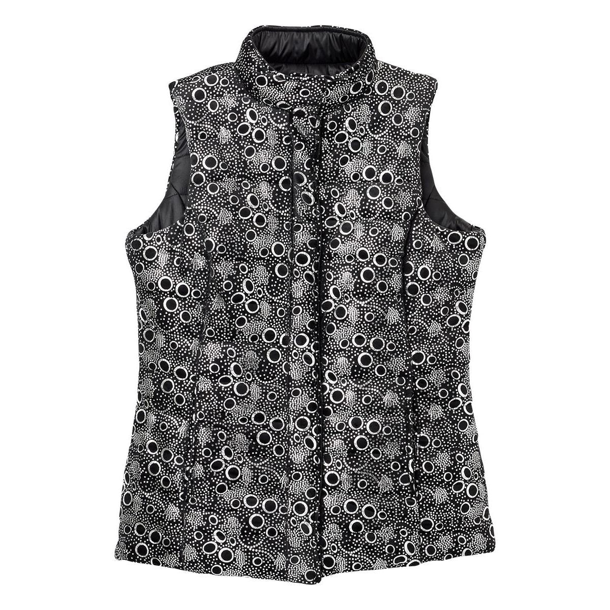 Women's Reversible Magnetic Snap Front Puffer Vest