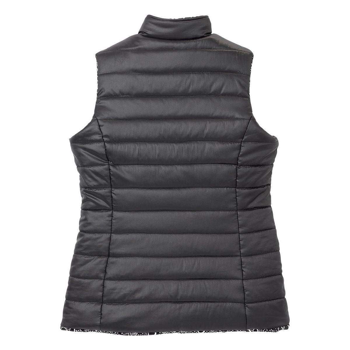 Women's Reversible Magnetic Snap Front Puffer Vest