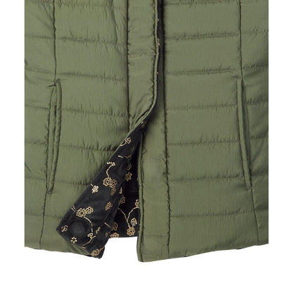 Women's Reversible Magnetic Snap Front Puffer Vest