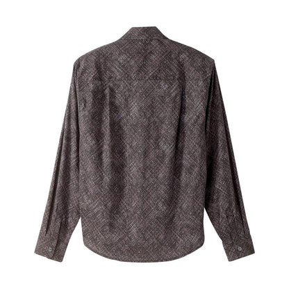 Men's Self Dressing Magnetic Buttons Dress Shirt