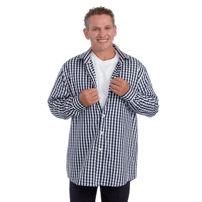 Men's Self Dressing Magnetic Buttons Dress Shirt