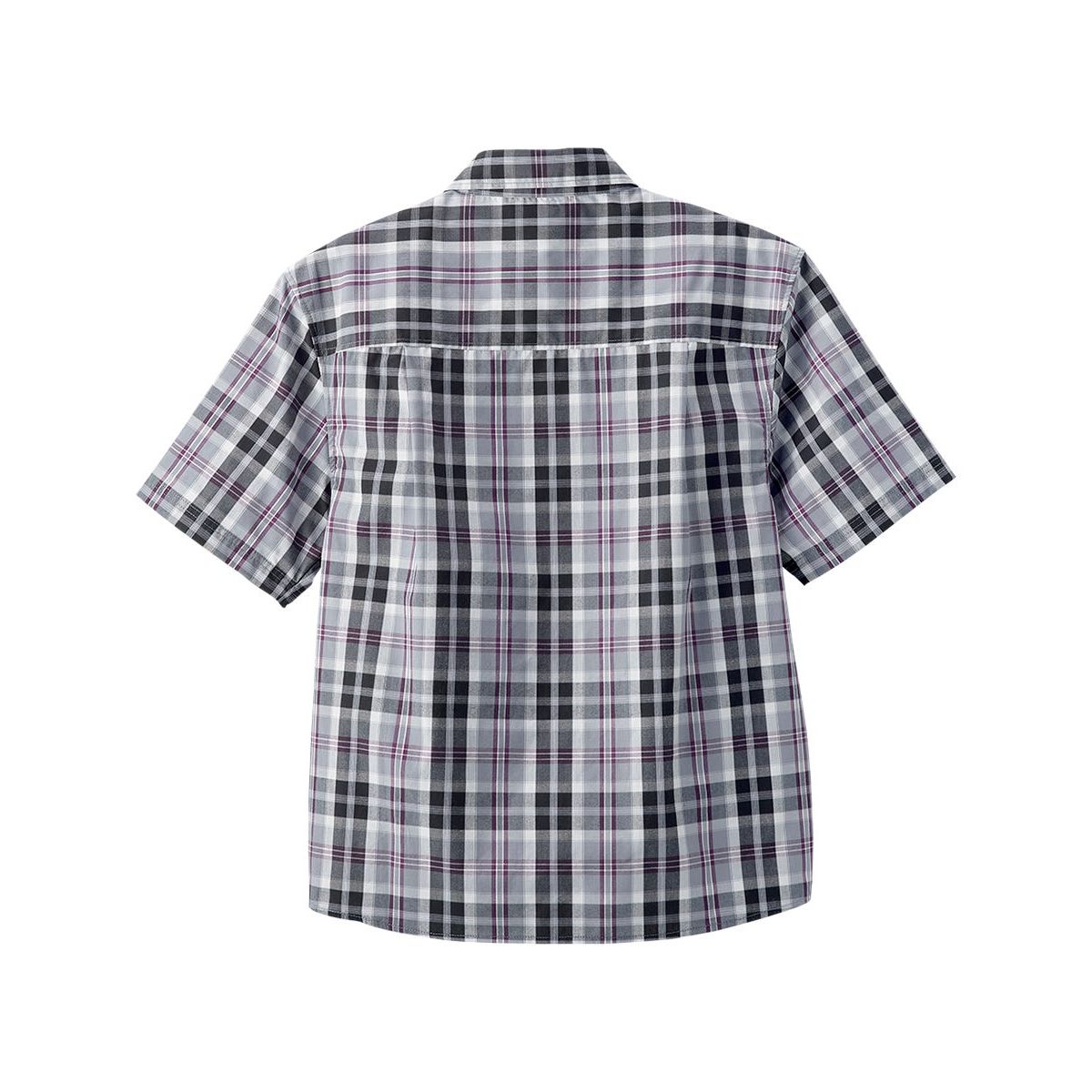 Magnetic Buttons Mens Short Sleeve Shirt