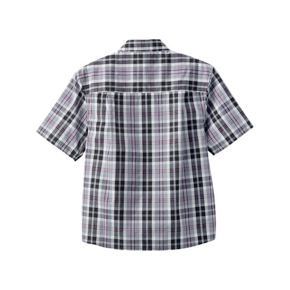 Magnetic Buttons Mens Short Sleeve Shirt
