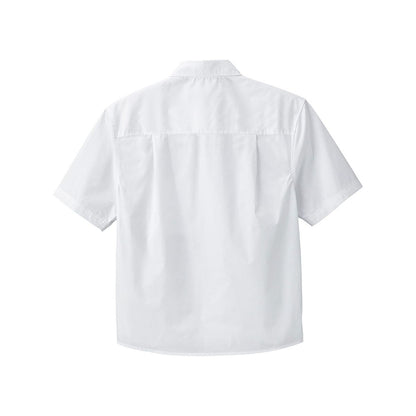 Magnetic Buttons Mens Short Sleeve Shirt
