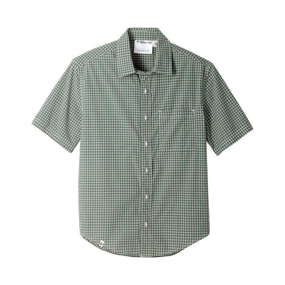 Magnetic Buttons Mens Short Sleeve Shirt