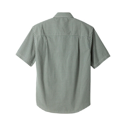 Magnetic Buttons Mens Short Sleeve Shirt