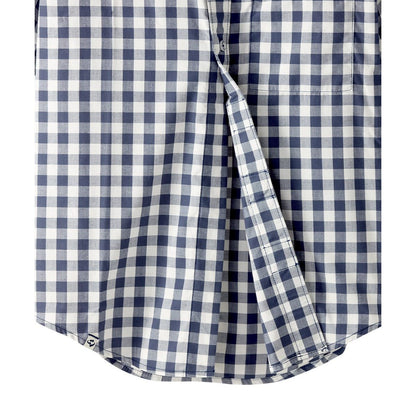 Magnetic Buttons Mens Short Sleeve Shirt