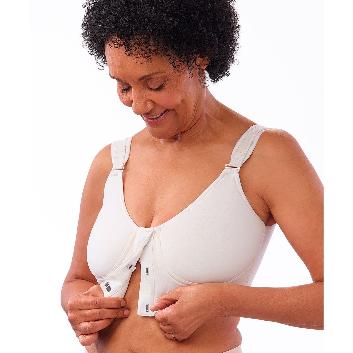Women's Front Hook Full Coverage Bra (Adjustable Straps)