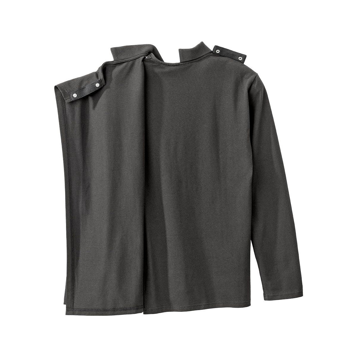 Men's Adaptive Open Back Polo Shirt with Long Sleeves