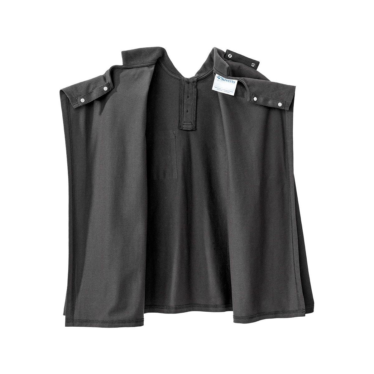 Men's Adaptive Open Back Polo Shirt with Long Sleeves