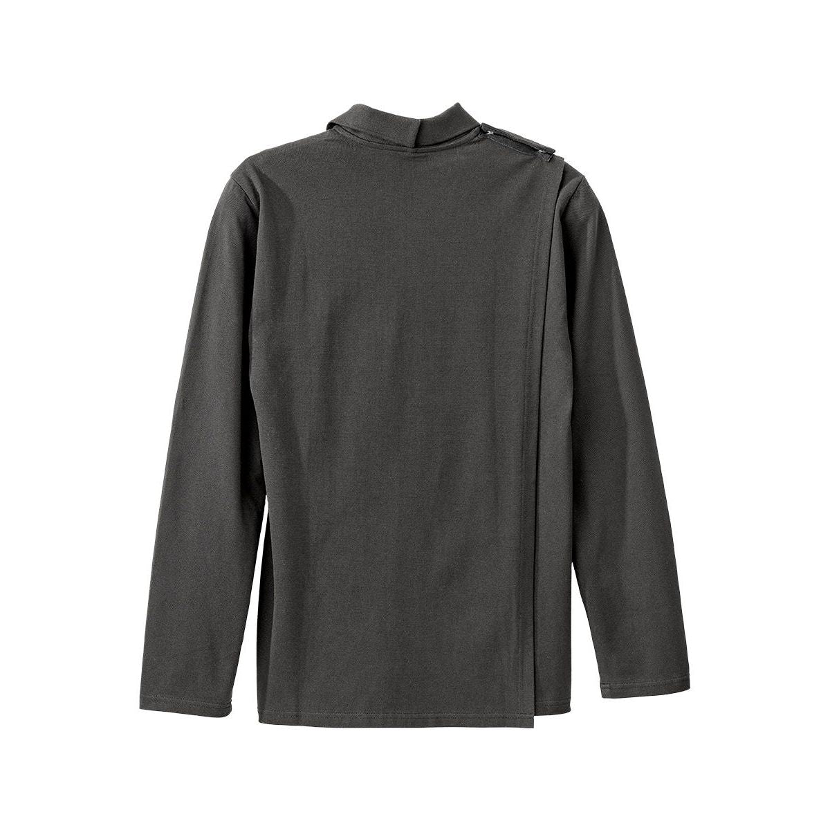 Men's Adaptive Open Back Polo Shirt with Long Sleeves