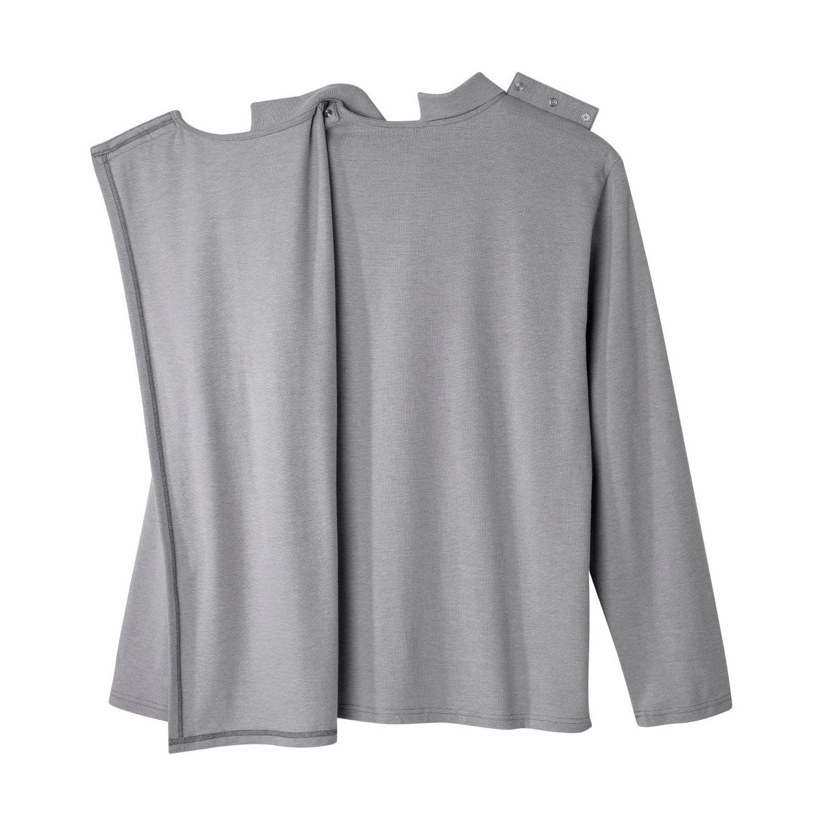 Men's Adaptive Open Back Polo Shirt with Long Sleeves