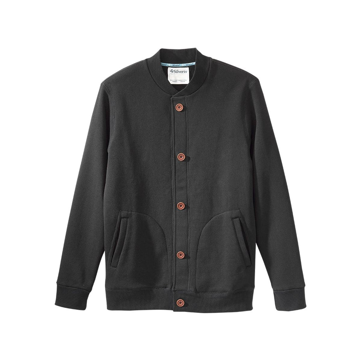 Men's Magnetic Button Front Bomber Jacket