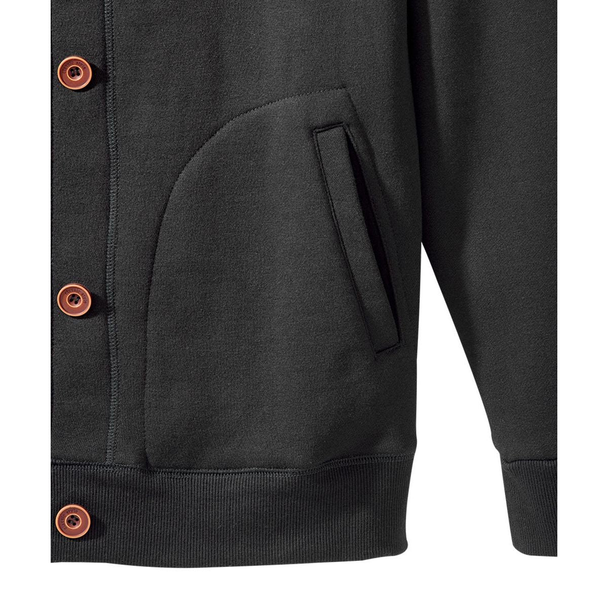 Men's Magnetic Button Front Bomber Jacket