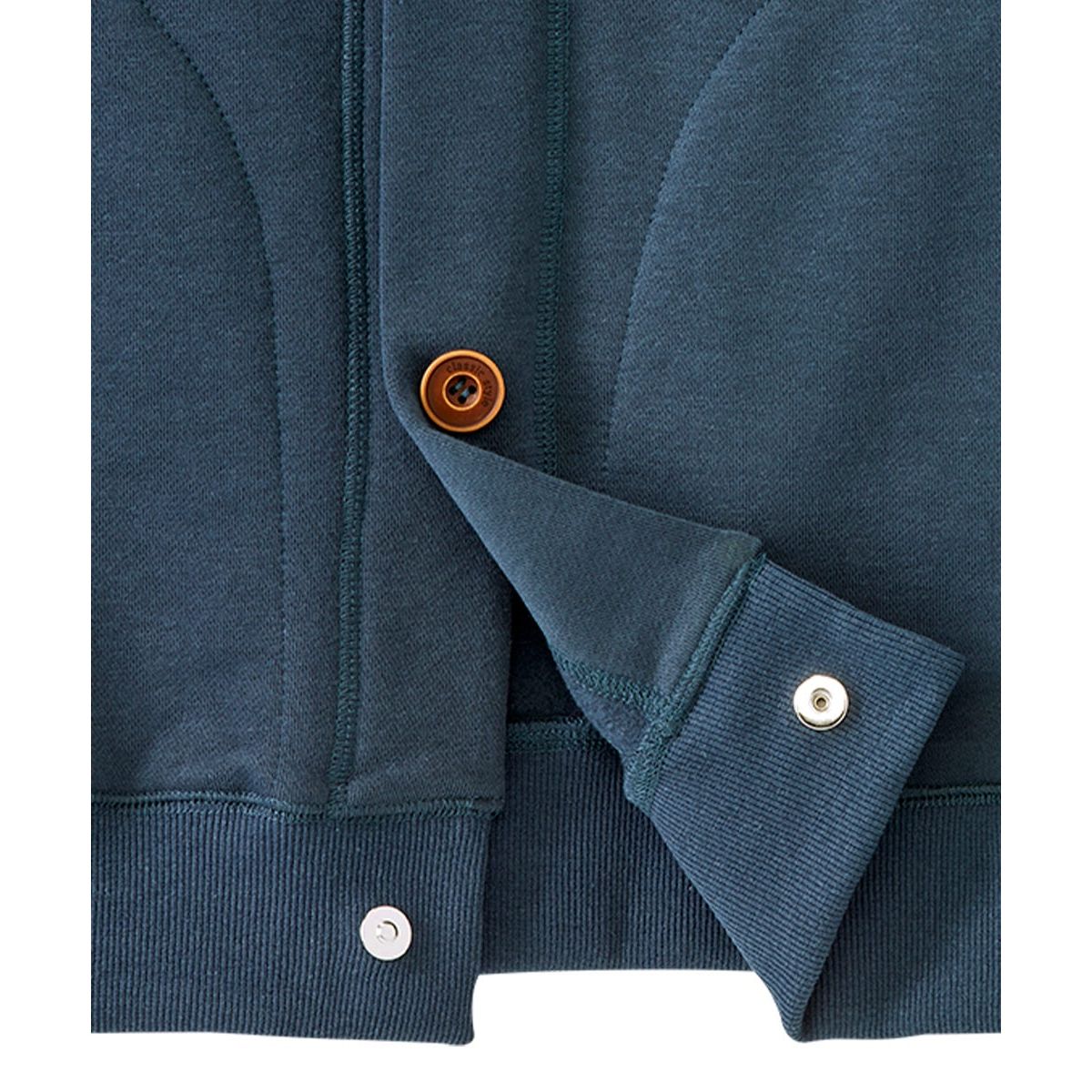 Men's Magnetic Button Front Bomber Jacket