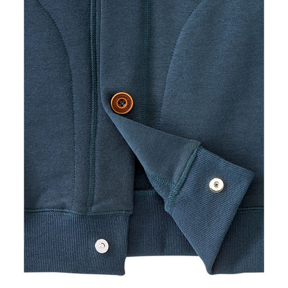 Men's Magnetic Button Front Bomber Jacket