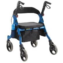 Titus Extra-Wide Deluxe Bariatric Walker Rollator. 600lb Wt Capacity (Blue Unavailable)