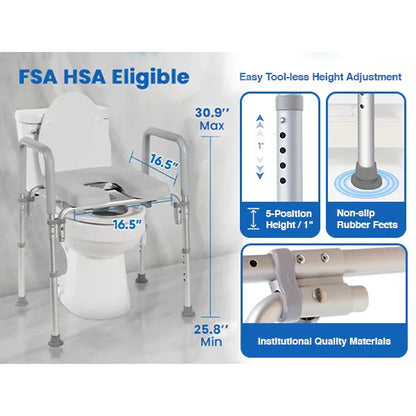 The Ultimate™ Raised Toilet Seat, Voted#1 Most Comfortable.