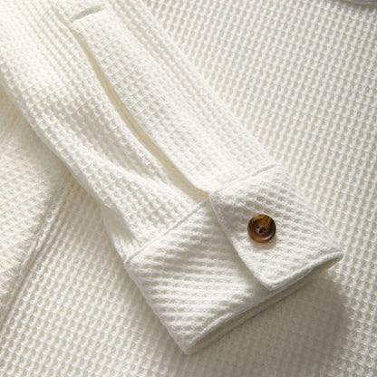 MagnaReady® WaffleWeave Magnetic Shirt – Easy Dressing Adaptive Shirt for Seniors