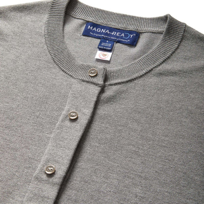 Women's Grey Adaptive Magnetic Front Knit Cardigan Sweater by MagnaReady®