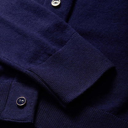 Women's Navy Adaptive Magnetic Front Knit Cardigan Sweater by MagnaReady®